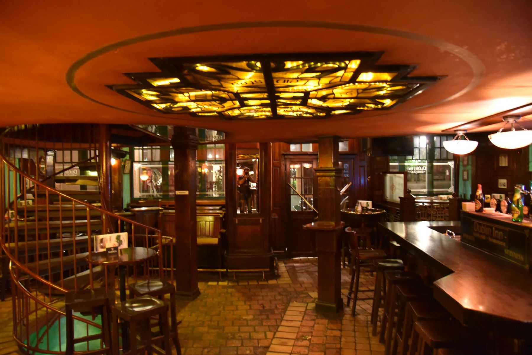 Entrance area and staircase inside Dublin Inn Hannover